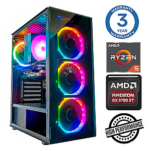 INTOP Ryzen 5 5500 64GB 500SSD M.2 NVME+2TB RX5700 XT 8GB no-OS