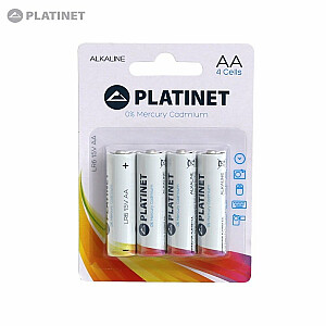 Platinet AA LR6 1.5V Alkaline Baterijas MN1500 (4gab.) (EU Blister)