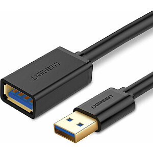 Ugreen USB kabelis UGREEN USB 3.0 pagarinājuma kabelis 1,5 m melns