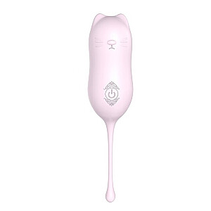 S-HANDE Miaou-RTC tālvadības vibrators ar 9 vibrācijas režīmiem kaķa formā Gaiši rozā