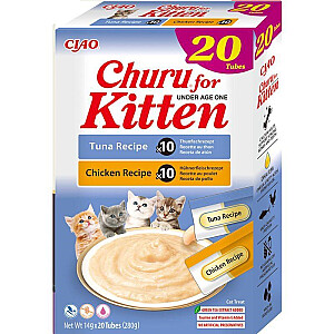INABA CAT CHURU KITTEN VARIETY našķis kaķiem 20x14g (280g)