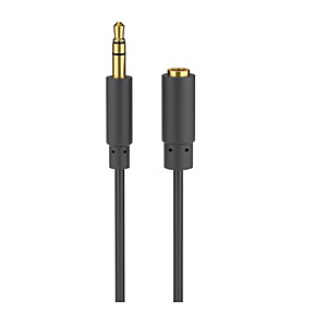 Удлинительный кабель Goobay для наушников и аудио AUX; 3,5 мм; 3-контактный; тонкий 97122
