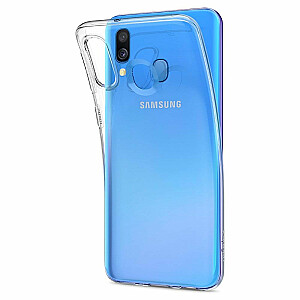 Fusion Ultra Back Case 1 mm Izturīgs Silikona Aizsargapvalks Priekš Samsung A405 Galaxy A40 Caurspīdīgs