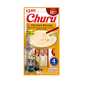 INABA CAT CHURU SENIOR CHICKEN kārums kaķiem 4x14g (56g)