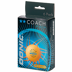 Мячи для настольного тенниса DONIC P40 + Coach 2 шт. 6 шт Апельсин
