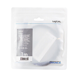 USB3.2 gen2 TypeC uz USB-C/F kabelis, PD, 1m