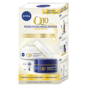NIVEA SET Q10 pretgrumbu krēms sejai dienai 50ml + stingrinošs krēms sejai naktī 50ml
