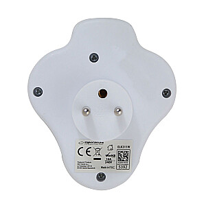 Esperanza ELK311W Elektriskais sadalītājs 2 GN. USB-C USB-A IESL. Balts