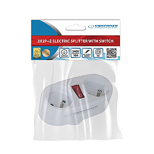 Esperanza ELK306W elektriskais sadalītājs 2 GN. Balts