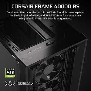 FRAME 4000D RS Melns Vidēja torņa ATX korpuss