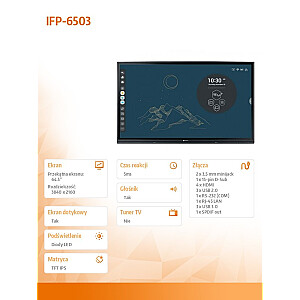 Liela formāta monitors IFP-6503 4K