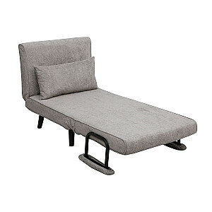 Atpūtas krēsls-gulta HANNES 76,5x84xH81cm, pelēka