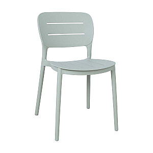 Krēsls MANGO 42,5x53,5xH79cm, zaļgani pelēka plastmasa