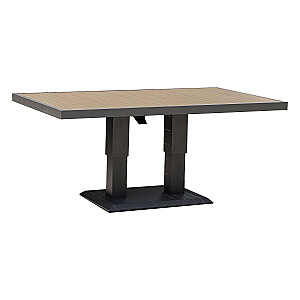 Galds PARKER 150x90xH52-75cm, pelēks