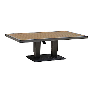 Galds PARKER 150x90xH52-75cm, pelēks