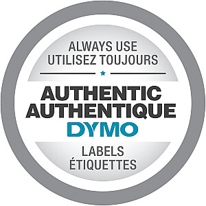 DYMO D1 Standard - Черный на белом - 9мм