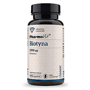 PHARMOVIT Biotīns uztura bagātinātājs 60 kapsulas