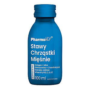 PHARMOVIT Locītavas - Skrimšļi - Muskuļi Shot uztura bagātinātājs šķidrumā 100ml