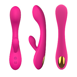 S-HANDE Boom vibrators tipa zaķis ar 9 vibrācijas režīmiem Sarkanais roze