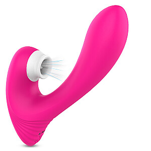 S-HANDE Dawn klitora stimulators ar 9 vibrācijas režīmiem Sarkanais roze