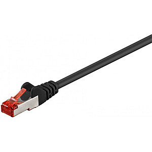 Goobay Patchcord, CAT6, S/FTP, 10m, melns (95488)