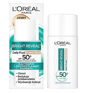 L'OREAL Daily Fluid SPF 50+ Tinted Glow ultralight krāsojošs fluids Gaišs 50ml