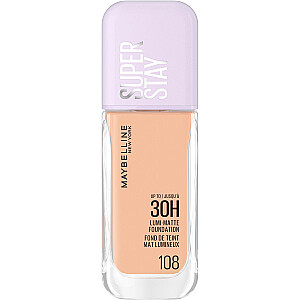 MAYBELLINE Super Stay Lumi Matte 30H sejas fonds matējošs un noslēpjošs 108 30ml