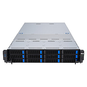 Asus Rack Platform (2U) RS520A-E12-RS12U AMD Epyc 9004 (12x NVMe, 2xM.2, 2xGPU, 2x1Gbe, IPMI, 1+1 1600W)