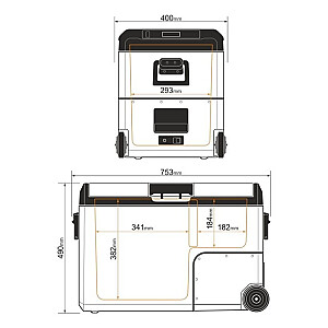 PORTABLE COMPRESSOR COOLER TCX50 CARBON