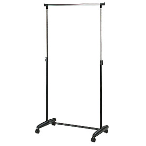 Drçbju pakaramais FRED 85x43xH95-160cm, melns-hroms