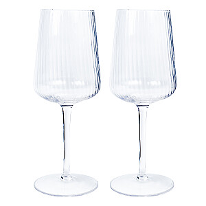 Vīna kausi 2gab STRIPE POLAR H23,7cm 550ml, caurspīdīgs stikls