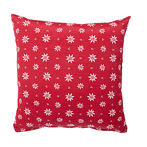 Подушка HOLLY 45х45см, Эдельвейс красный