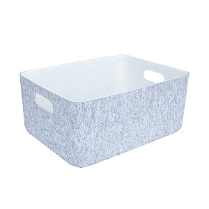 Grozs LIDO FELT 36x27xH16cm, gaiši pelēks