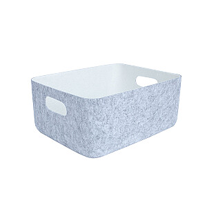 Grozs LIDO FELT 33x25xH14cm, gaiši pelēks