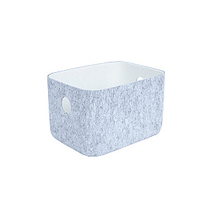 Grozs LIDO FELT 20x15,5xH12cm, gaiši pelēks