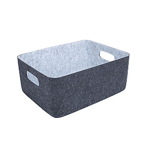 Grozs LIDO FELT 33x25xH14cm, tumši pelēks