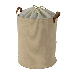 Veļas grozs LIDO LEO D38xH48cm, bēšs