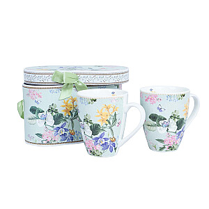 Mugs MIA FLORA H10,5cm 340ml 2pcs in a gift box