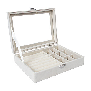 Ювелирная шкатулка SEZANE 20x15x4.5см, белая