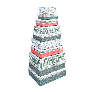 Коробка CLAUS-2, с крышкой, микс
