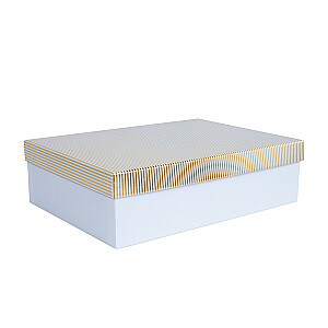 Box ELSA-2, with a lid kuld/hõbe, white