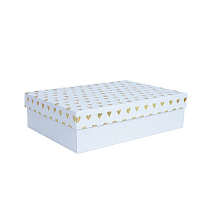 Box ELSA-8, with a lid kuld/hõbe, white