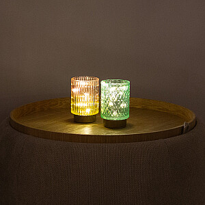 LED-light WINGS AMBER H13cm seagreen, with taimer