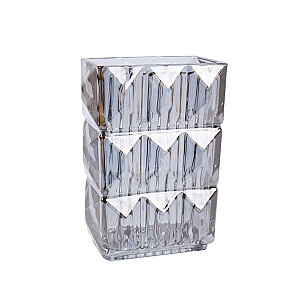 Ваза AVRIL 13x8xH19см, серебро