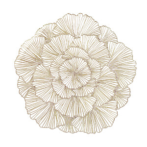 Galda sedzina ROSE D38cm, zeltains