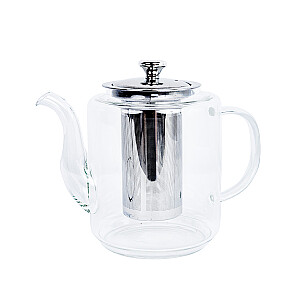 Чайник MANON 1L с ситечком, серебристый