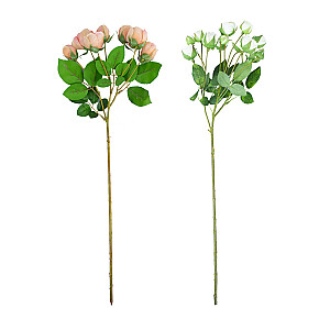 Mākslīgā zieda FLOWERLY H56cm krūmu roze, maisījums