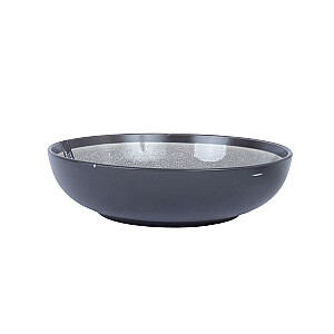 Šķīvis RITA D19xH5cm, melns/pelēks