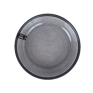 Šķīvis RITA D19xH5cm, melns/pelēks