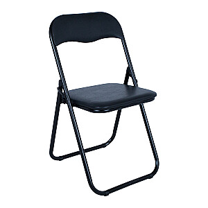 Saliekamais krēsls CATERINA melns/PVC
